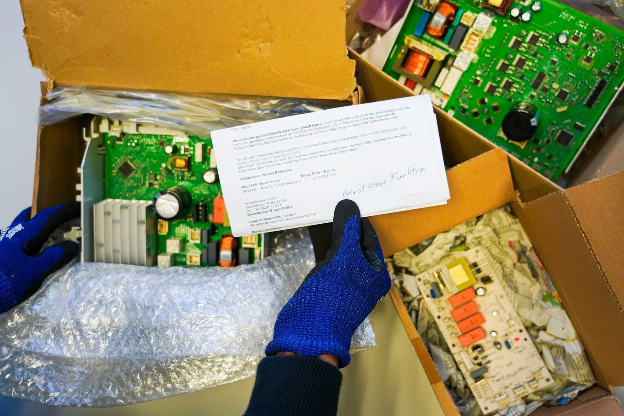 Send in a defective electronic part