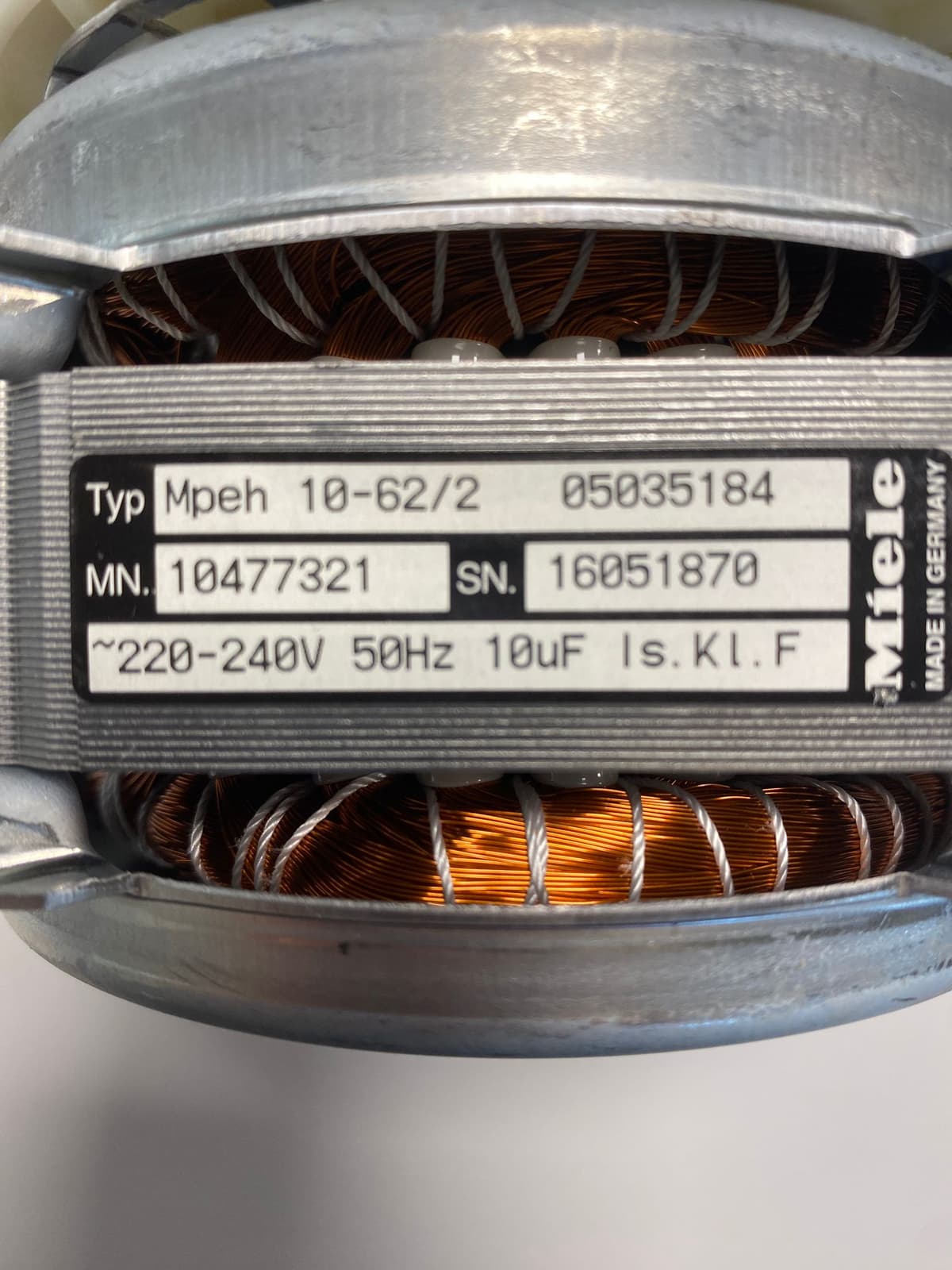 Miele Geschirrspülmaschine Umwälzpumpe Mpeh00-62/2